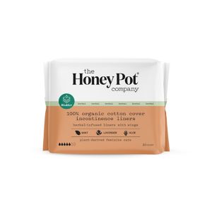 The Honey Pot Company The Honey Pot Co. Organic Cotton Incontinence Liner With Wings, Lite, 20 Ct , CVS