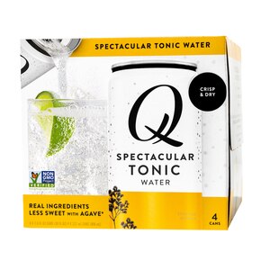 Q Mixers Spectacular Tonic Water 7.5 oz Cans, 4 ct