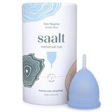 Saalt Menstrual Cup, Regular, Ocean Blue, thumbnail image 1 of 6