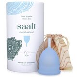 Saalt Menstrual Cup, Regular, Ocean Blue, thumbnail image 2 of 6
