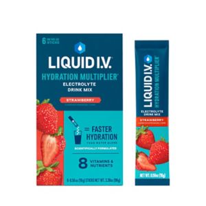 Liquid I.V. Hydration Multiplier Electrolyte Drink Mix Packets, Strawberry, 6 Ct , CVS