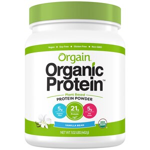 Orgain Organic Protein Plant Based Powder, Vanilla Bean - 16 Oz , CVS