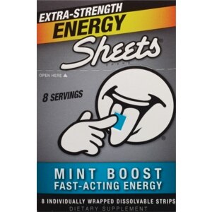  Sheets Extra Strength Energy Sheets, Mint Boost 
