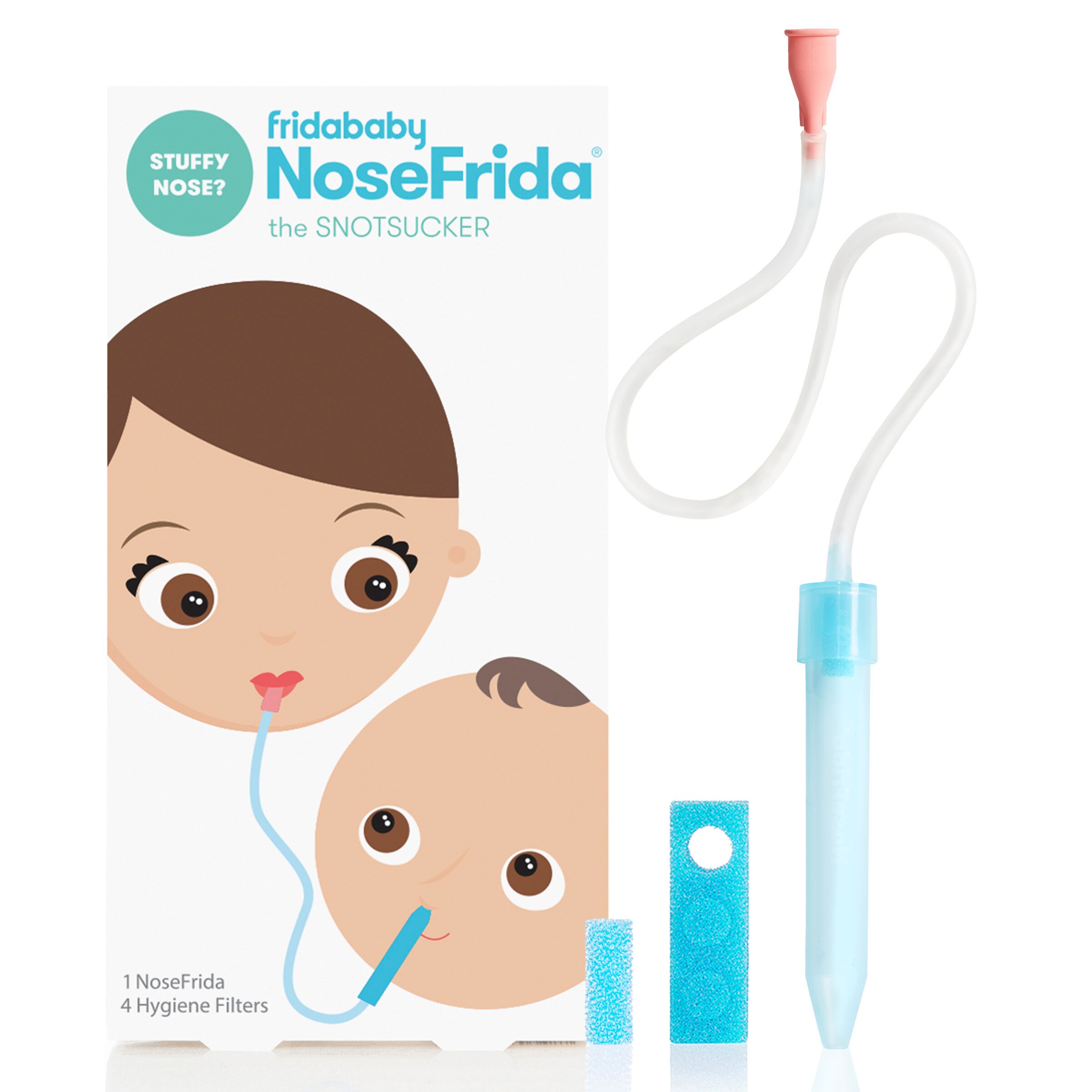 Cleanable & Reusable Ear Syringe Nose Sucker Blue and Pink Baby Nasal Aspirator and Booger Sucker for Newborns Toddlers & Adult Bpa Free Safe Nose Cleaner