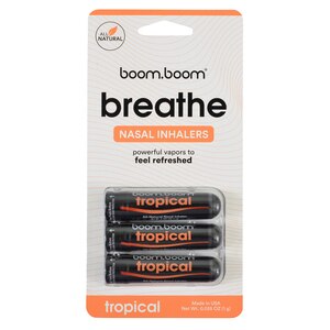 BoomBoom Naturals + Nasal Stick + Tropical, 3pk , CVS
