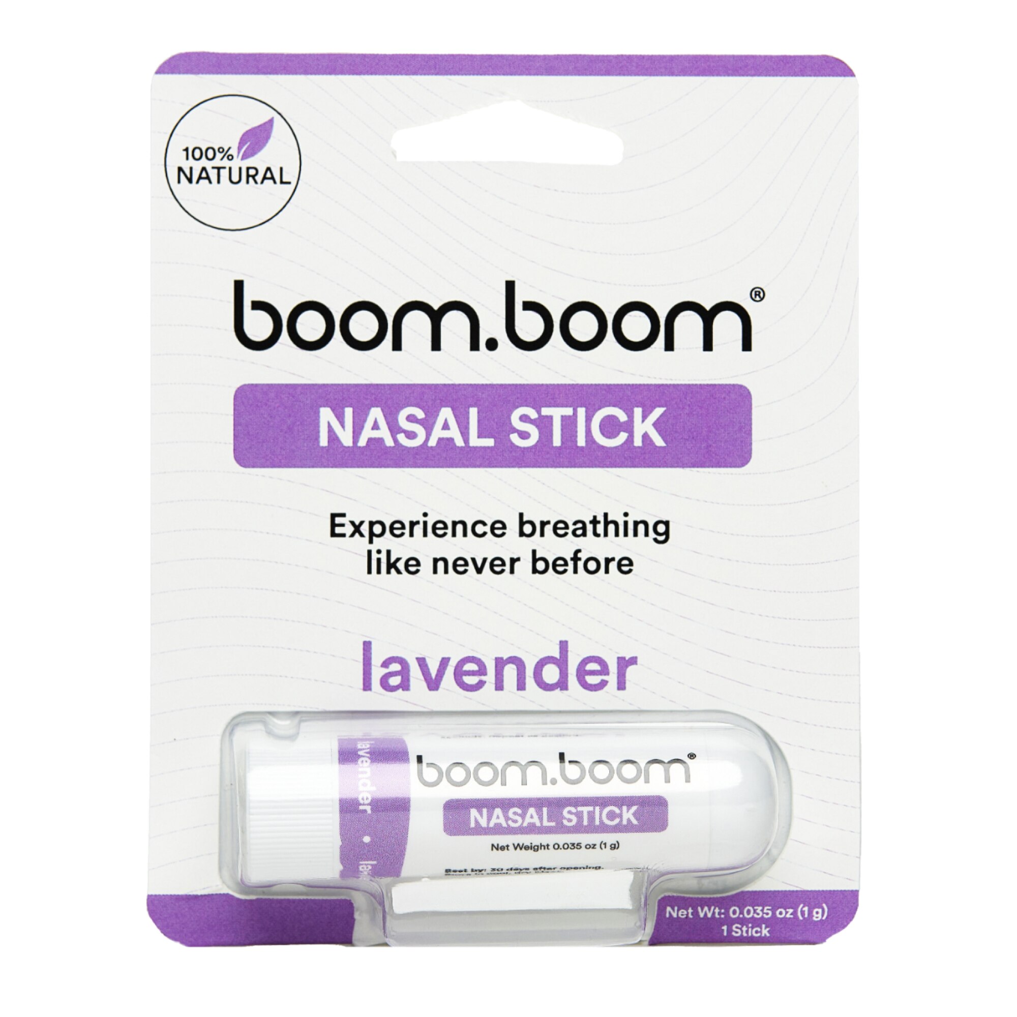 BoomBoom Naturals Nasal Stick, Lavender - 0.03 Oz , CVS