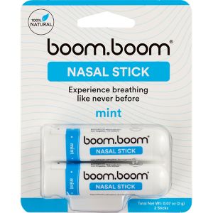 BoomBoom Naturals + Nasal Stick + Mint, 2 CT