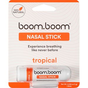 BoomBoom Naturals Nasal Stick, Tropical