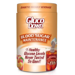 GlucoDown Blood Sugar Maintenance Tea Mix, Delicious Peach - 10.2 Oz , CVS