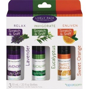 SpaRoom Lively - Aceite esencial, paquete de 3