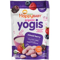 HappyBaby Organic Yogis Mixed Berry Yogurt Snacks, 1 OZ