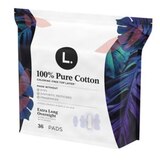 L.  Chlorine Free Ultra Thin Pads, Organic Cotton, Overnight, 36 CT, thumbnail image 5 of 8