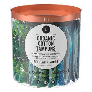 tampons organic super cotton regular count ea multipack absorbency compact cvs plus