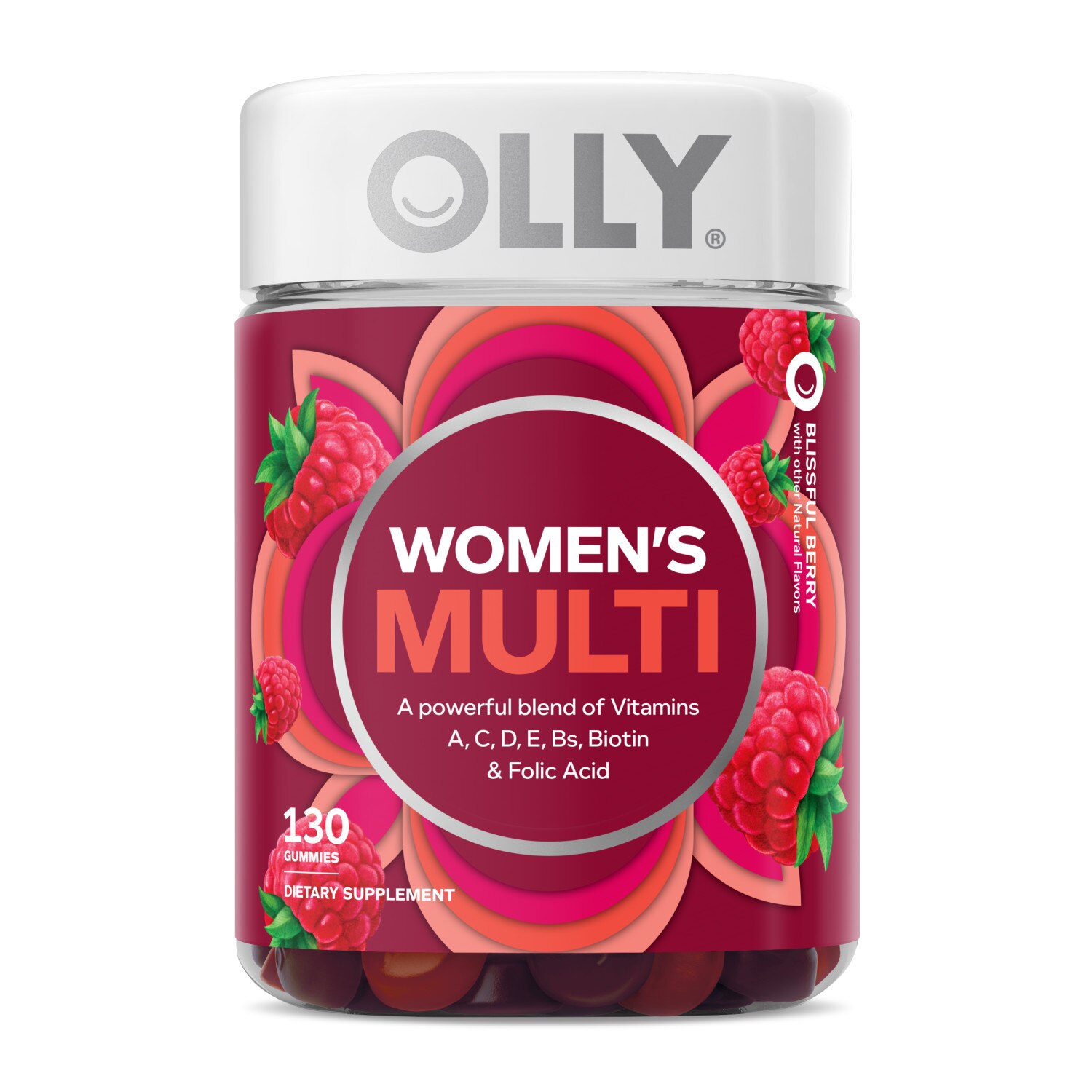 OLLY Women's Multivitamin Gummies, Berry, 130 Ct , CVS
