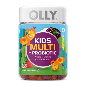 OLLY Kid's Multi + Probiotic Gummies, Chewable Vitamin - Berry Punch, 100 Ct , CVS