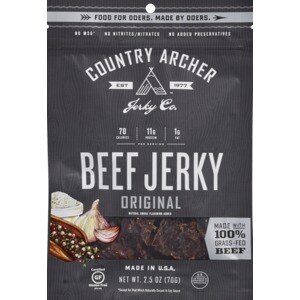  Country Archer Grass-Fed Beef Jerky, Original, 2.5 OZ 