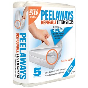 Peelaways Queen 5 Layer Disposable Sheets , CVS