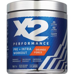 X2 PERFORMANCE Pre + Intra Workout Powder, 12.7 OZ