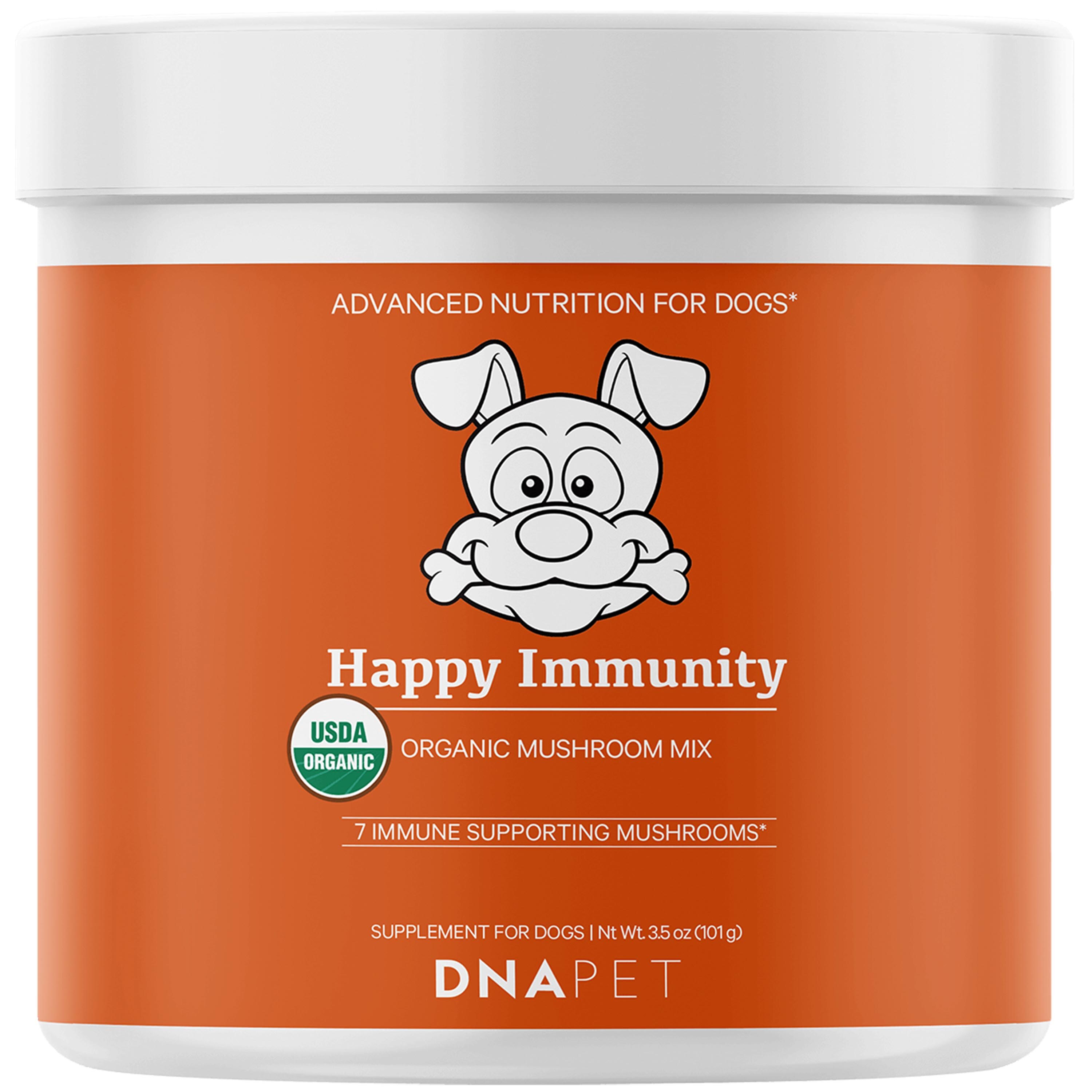 DNA PET Happy Immunity USDA Certified Organic Mushroom Complex For Dogs, 3.5 Oz , CVS