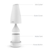 Pure Enrichment PureSpa Essential Oil Diffuser with Color-Changing Light, 100ml Water Tank, thumbnail image 5 of 8