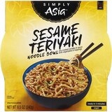 Simply Asia Sesame Teriyaki Noodle Bowl, 8.5 oz, thumbnail image 1 of 4