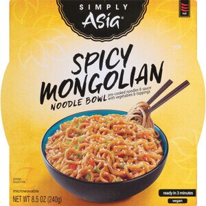  Simply Asia Spicy Mongolian Noodle Bowl, 8.5 OZ 