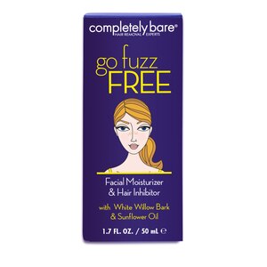 Completely Bare go fuzz FREE Facial Moisturizer & Hair Inhibitor, 1.7 OZ