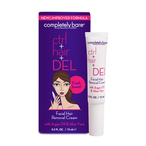 Completely Bare Ctrl+Hair+Del Facial Hair Removal Cream, 0.5 OZ