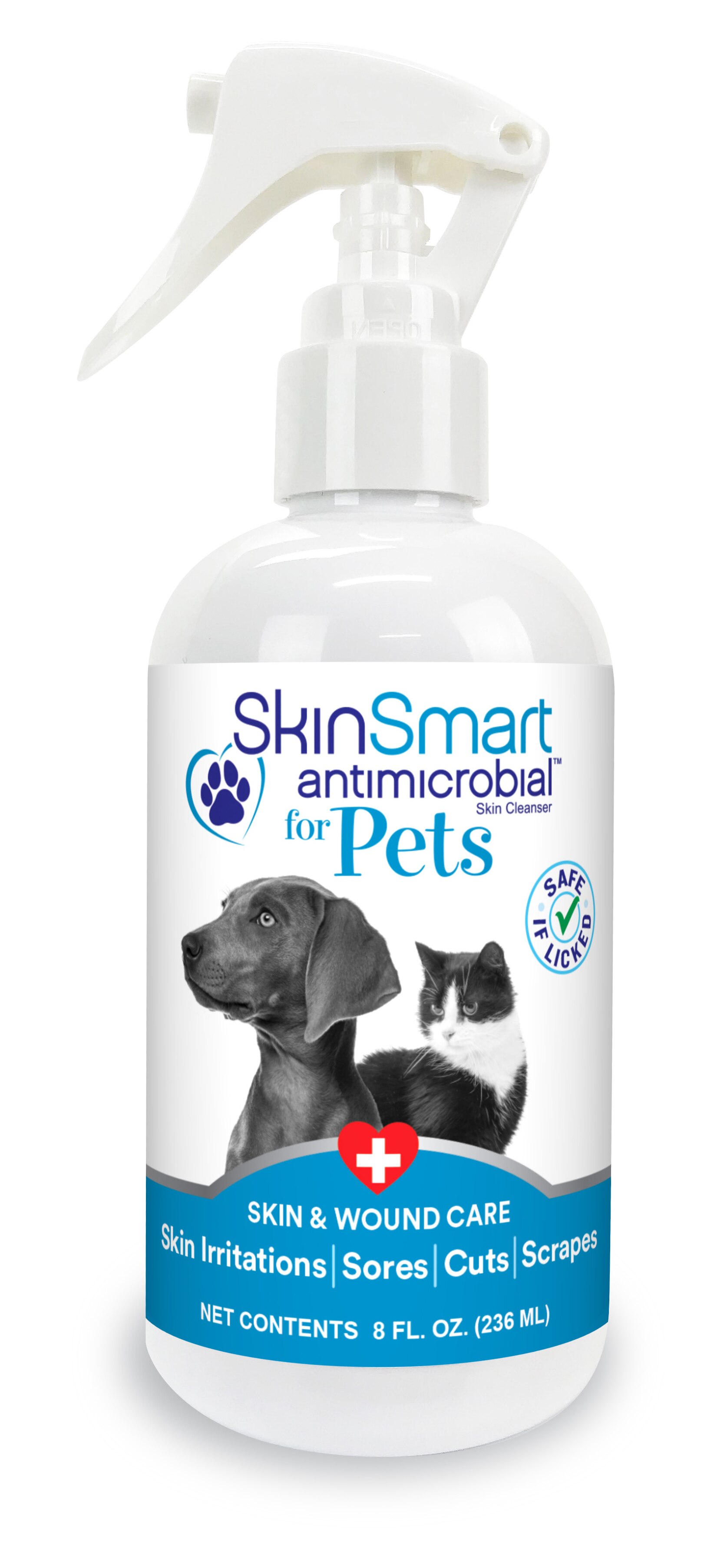 SkinSmart Antimicrobial Skin Cleaner For Pets, 8 Oz , CVS