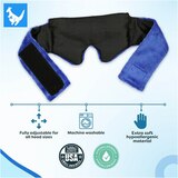 Huggaroo Gem Aromatherapy Heated Eye and Sleep Mask with Gel Ice Pack, Blue, thumbnail image 2 of 5