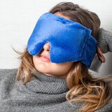 Huggaroo Gem Aromatherapy Heated Eye and Sleep Mask with Gel Ice Pack, Blue, thumbnail image 5 of 5