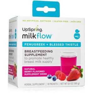 Upspring Milkflow Fenugreek + Blessed Thistle Powder Drink Mix, 18 CT