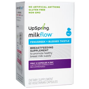 Upspring Milkflow Fenugreek + Blessed Thistle Capsules, 60 CT