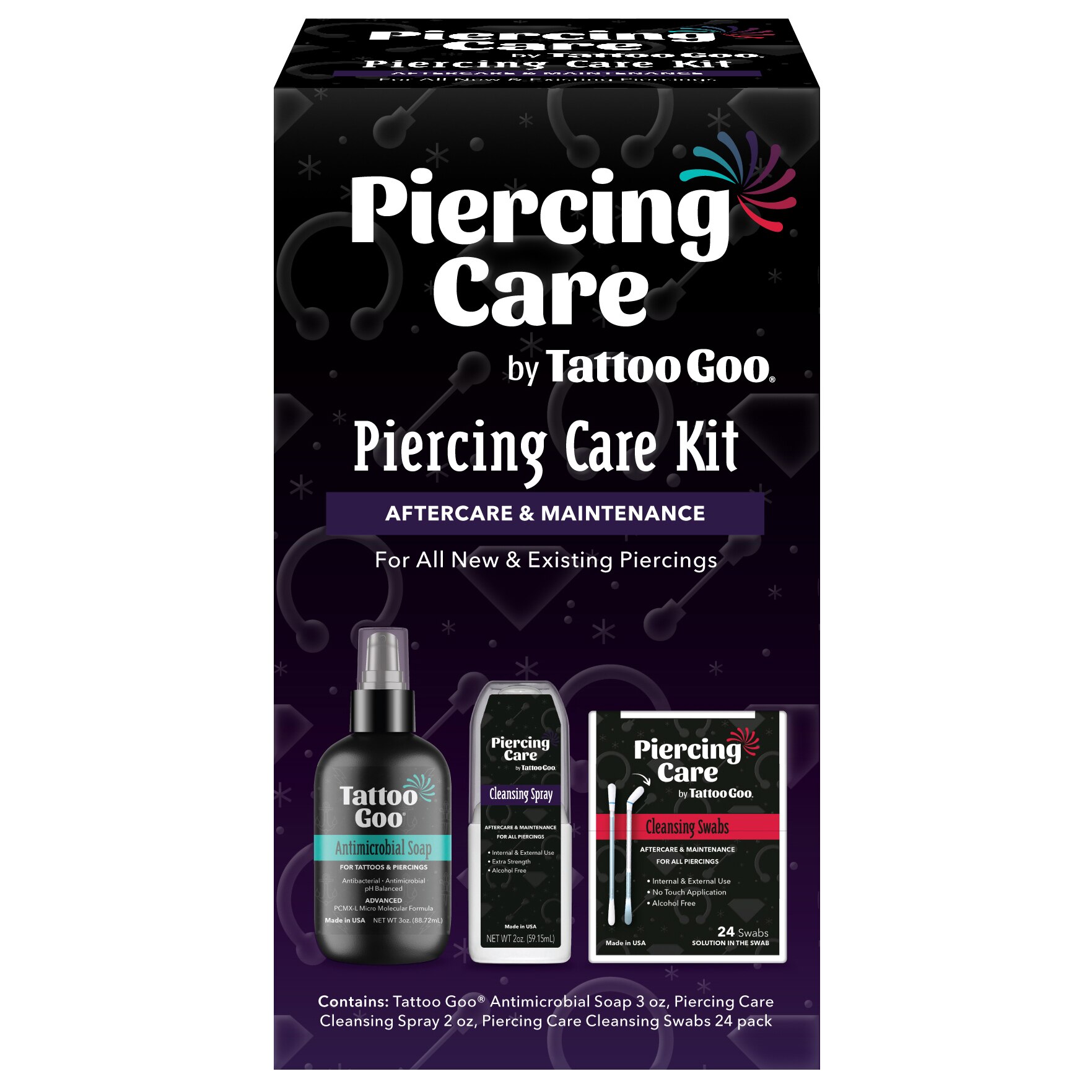 Tattoo Goo Piercing After Care Kit, 3 Ct - 1 , CVS