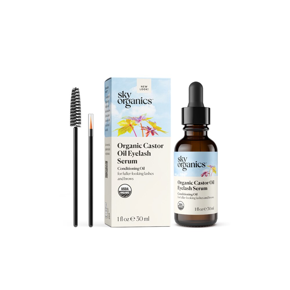 Customer Reviews: Sky Organics Organic Castor Oil Eyelash Serum, 1 OZ - CVS  Pharmacy