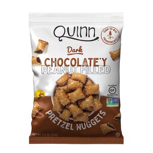  Quinn Dark Chocolate'y Peanut Butter Filled Pretzel Nuggets, 6.5 OZ 