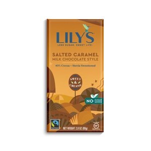 Lily's Sweets Milk Chocolate Style Salted Caramel, 2.8 oz