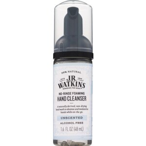 JR Watkins Travel Size No-Rinse Foaming Hand Cleanser, 1.6 OZ