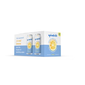 Spindrift Sparkling Water 8 Ct, Lemon, Cans, 12 Oz , CVS