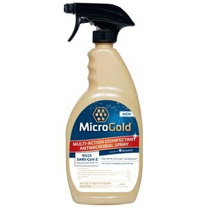 MicroGold - Desinfectante antimicrobiano multiacción en spray, 24 oz