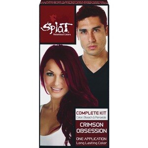 Splat Complete Semi-Permanent Hair Color Kit With Bleach, Crimson Obsession - 1 , CVS