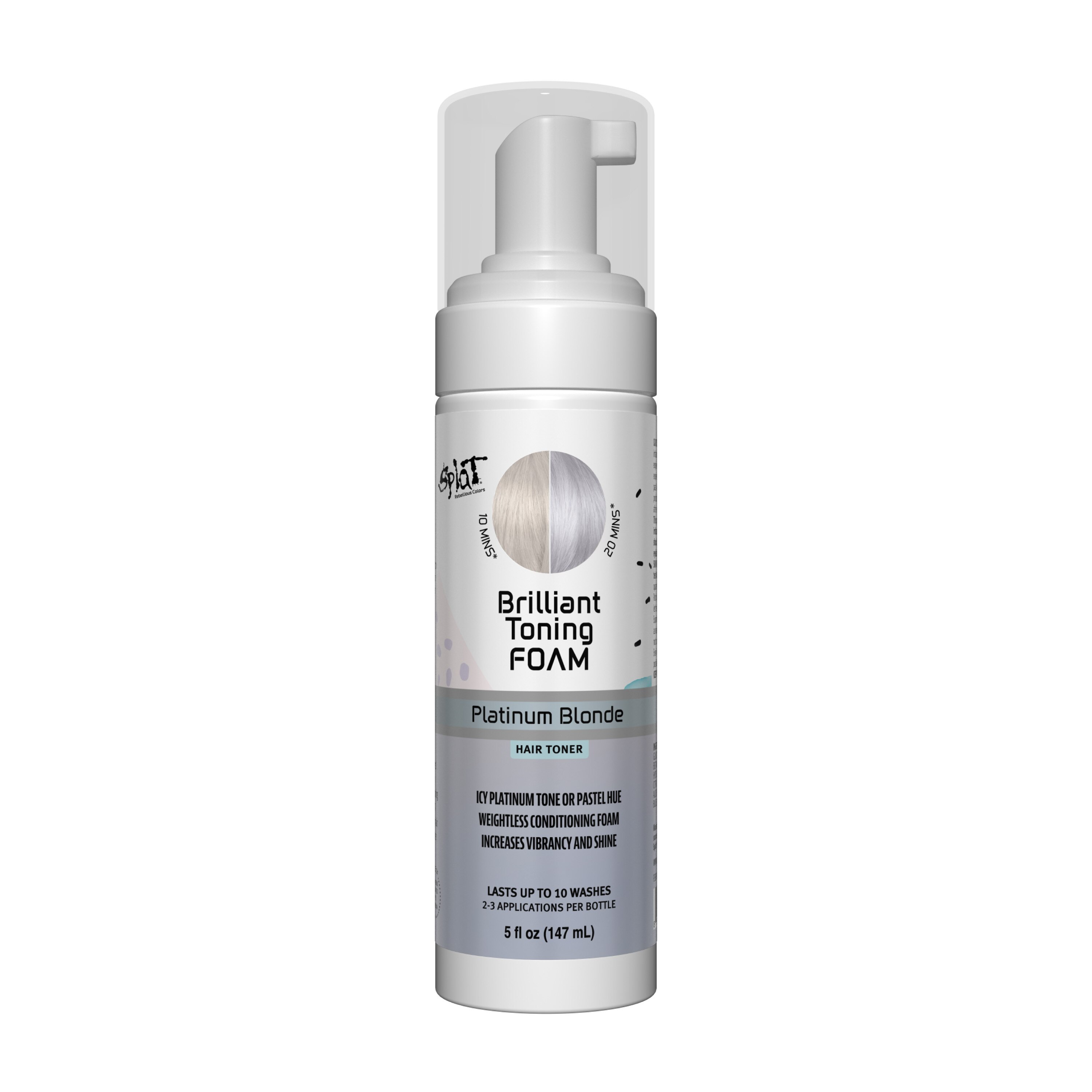 Splat Brilliant Toning Foam, Platinum Blonde - 5 Oz , CVS