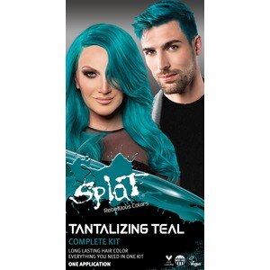 Splat Complete Semi-Permanent Hair Color Kit With Bleach, Tantalizing Teal - 1 , CVS