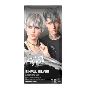 Splat Complete Semi-Permanent Hair Color Kit With Bleach, Sinful Silver - 1 , CVS