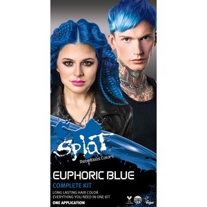 Splat Complete Semi-Permanent Hair Color Kit With Bleach, Euphoric Blue - 1 , CVS