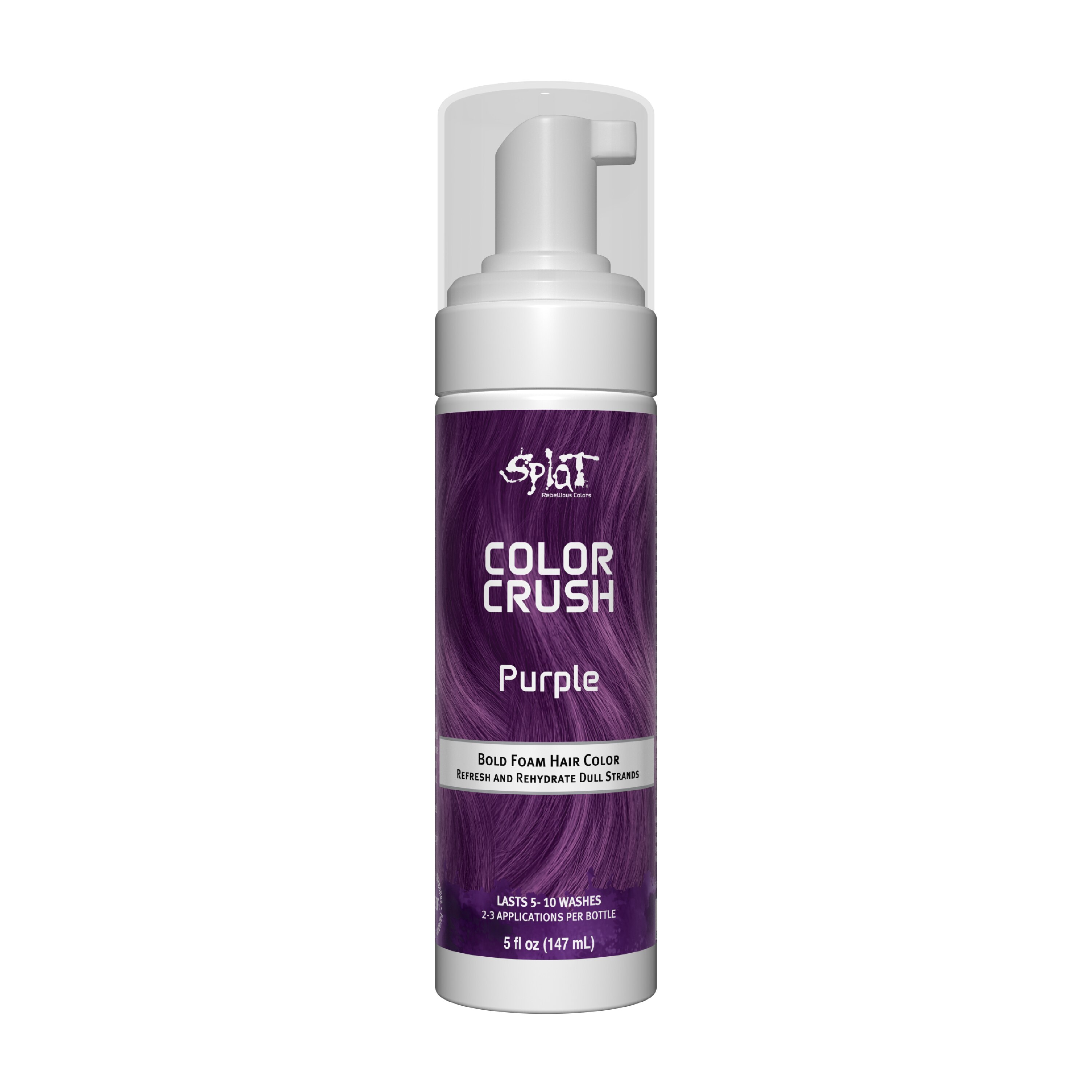 Splat Color Crush Bold Foam Hair Color, Purple - 5 Oz , CVS
