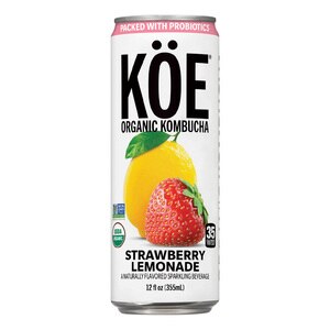 KOE Organic Kombucha, Strawberry Lemonade, 12 OZ
