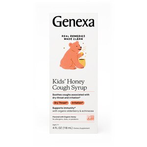 Genexa Kid's Honey Cough Syrup - Jarabe pediátrico para la tos, 4 oz