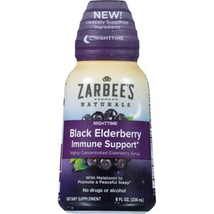Zarbee's Black Elderberry Immune Support Syrup, Nighttime