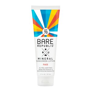 Bare Republic Mineral Face Sunscreen Lotion SPF 70, 1.7 OZ